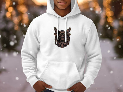 Fierce Warrior Skull Design Hoodie for Bold Style - Design & Vybe