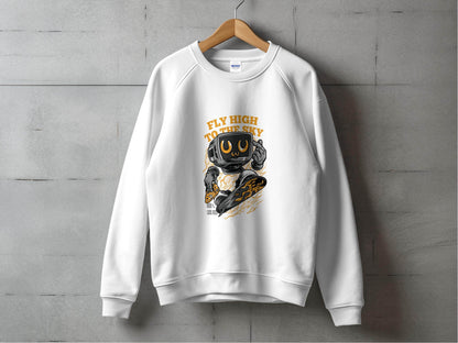 Fly High To The Sky Vintage Computer Ride Sweater - Design & Vybe