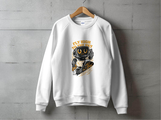 Fly High To The Sky Vintage Computer Ride Sweater - Design & Vybe