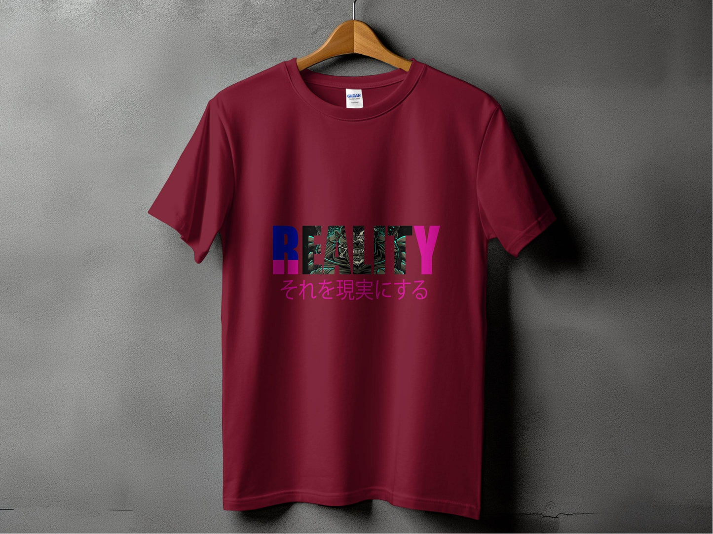 Reality Monster Japanese Phrase Graphic Design T-Shirt - Design & Vybe