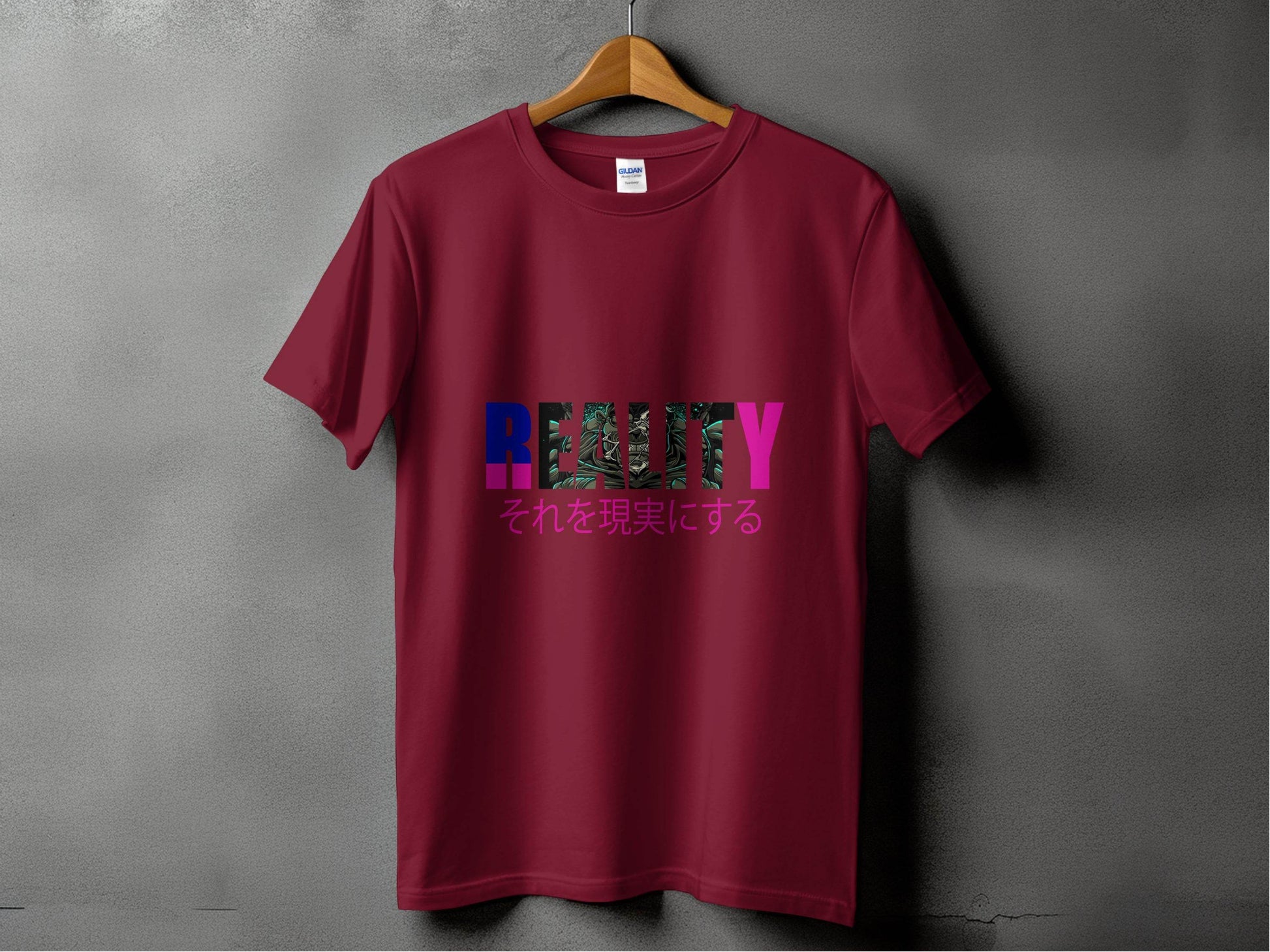 Reality Monster Japanese Phrase Graphic Design T-Shirt - Design & Vybe