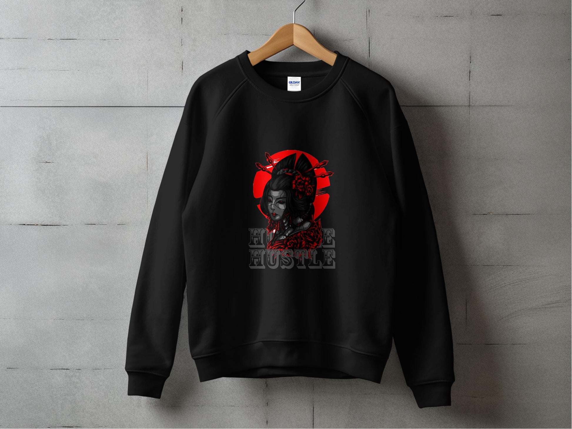 Vintage Style Heavy Hustle Graphic Sweatshirt product