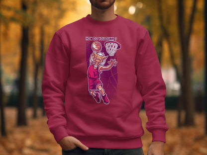 How Do You Dunk Basketball Graphic Sweater - Design & Vybe