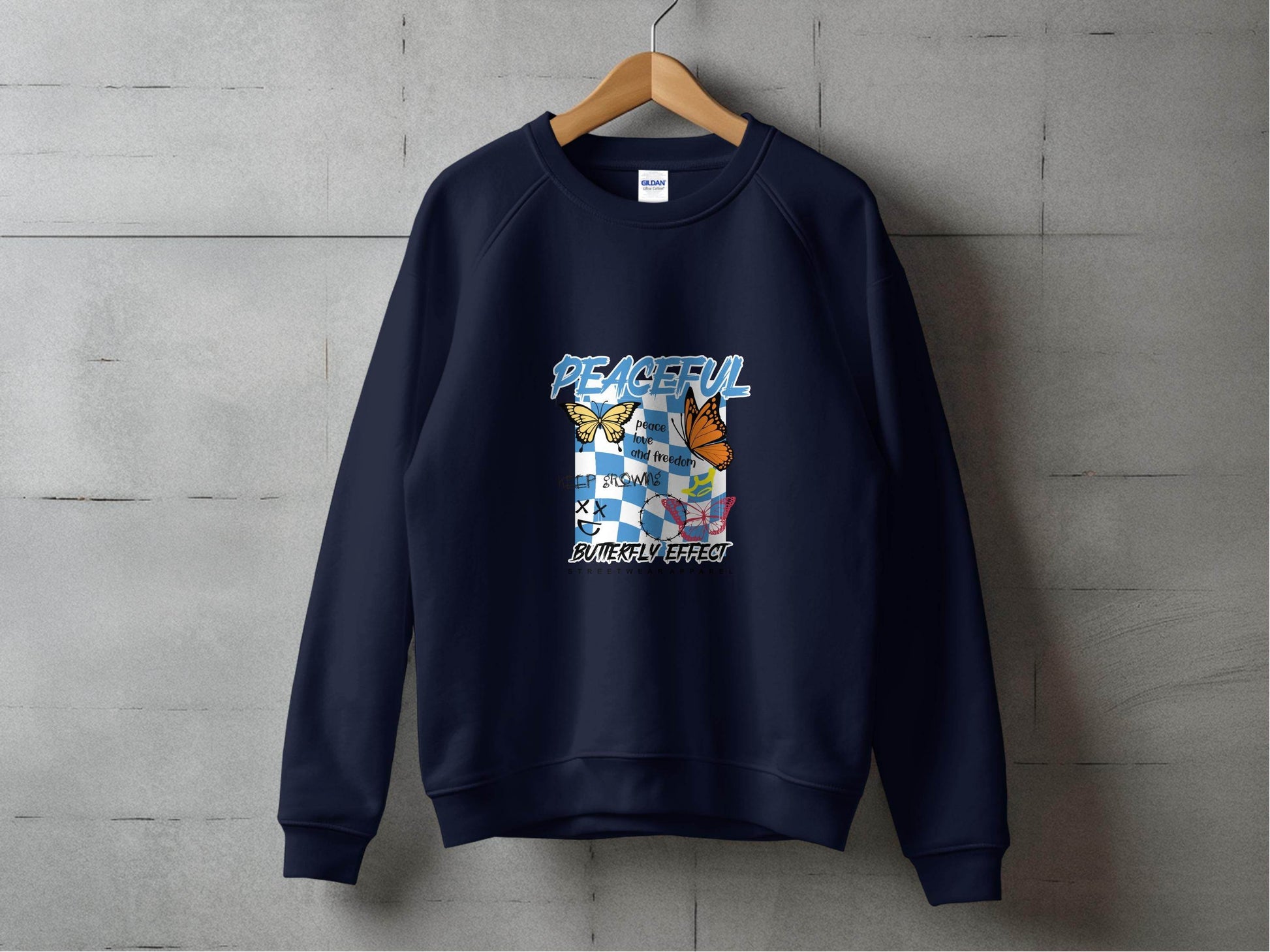 Peaceful Butterfly Effect Design Sweater - Design & Vybe