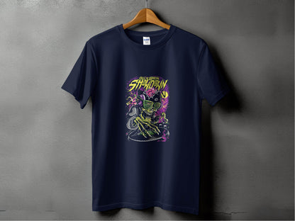 Helicopter Thunder Skull Design With Glasses T-Shirt - Design & Vybe