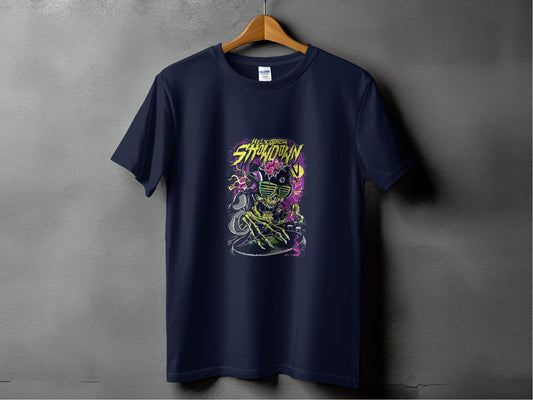 Helicopter Thunder Skull Design With Glasses T-Shirt - Design & Vybe
