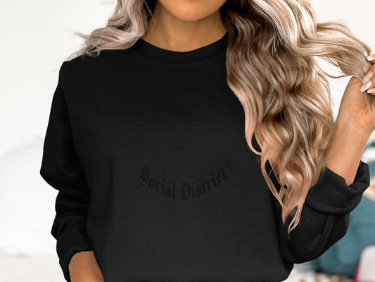 Social District Black Long Sleeve Sweater product