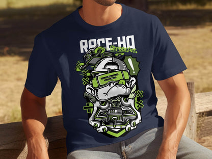 Street Art Monkey with Console Graphics Cool T-Shirt - Design & Vybe