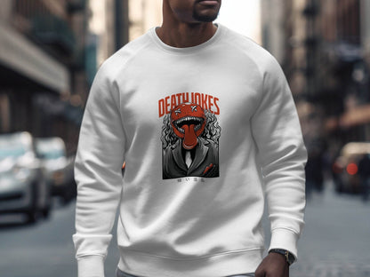Death Jokes Scary Monster Graphic Artistic Sweater - Design & Vybe