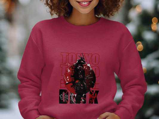 TOKYO Samurai Warrior Japan Style Art Sweater - Design & Vybe