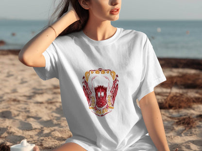 Anatomical View Inside Monster Mouth Graphic Design T-Shirt - Design & Vybe