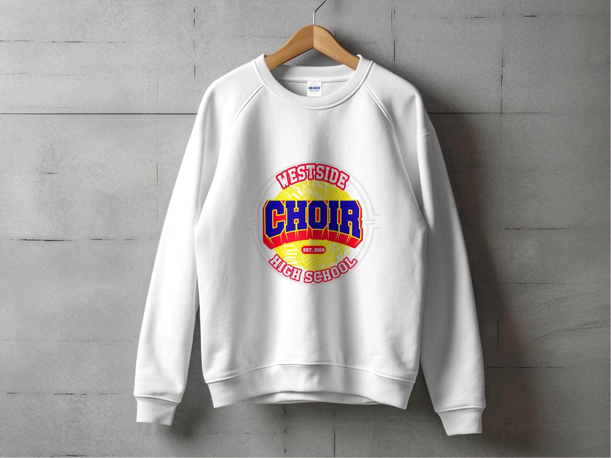 Westside High School Choir Retro Graphic Design Sweater - Design & Vybe