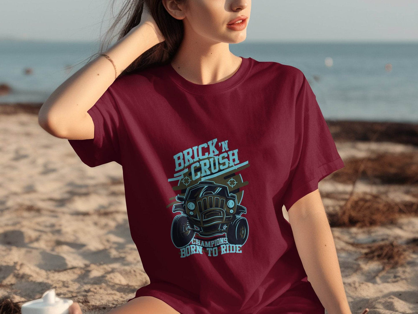 Brick n Crush Champions Born to Ride Graphic T-Shirt - Design & Vybe