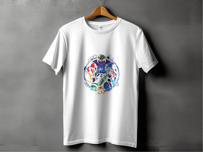 Metroid Meets Mega Man Character Design in Space T-Shirt - Design & Vybe