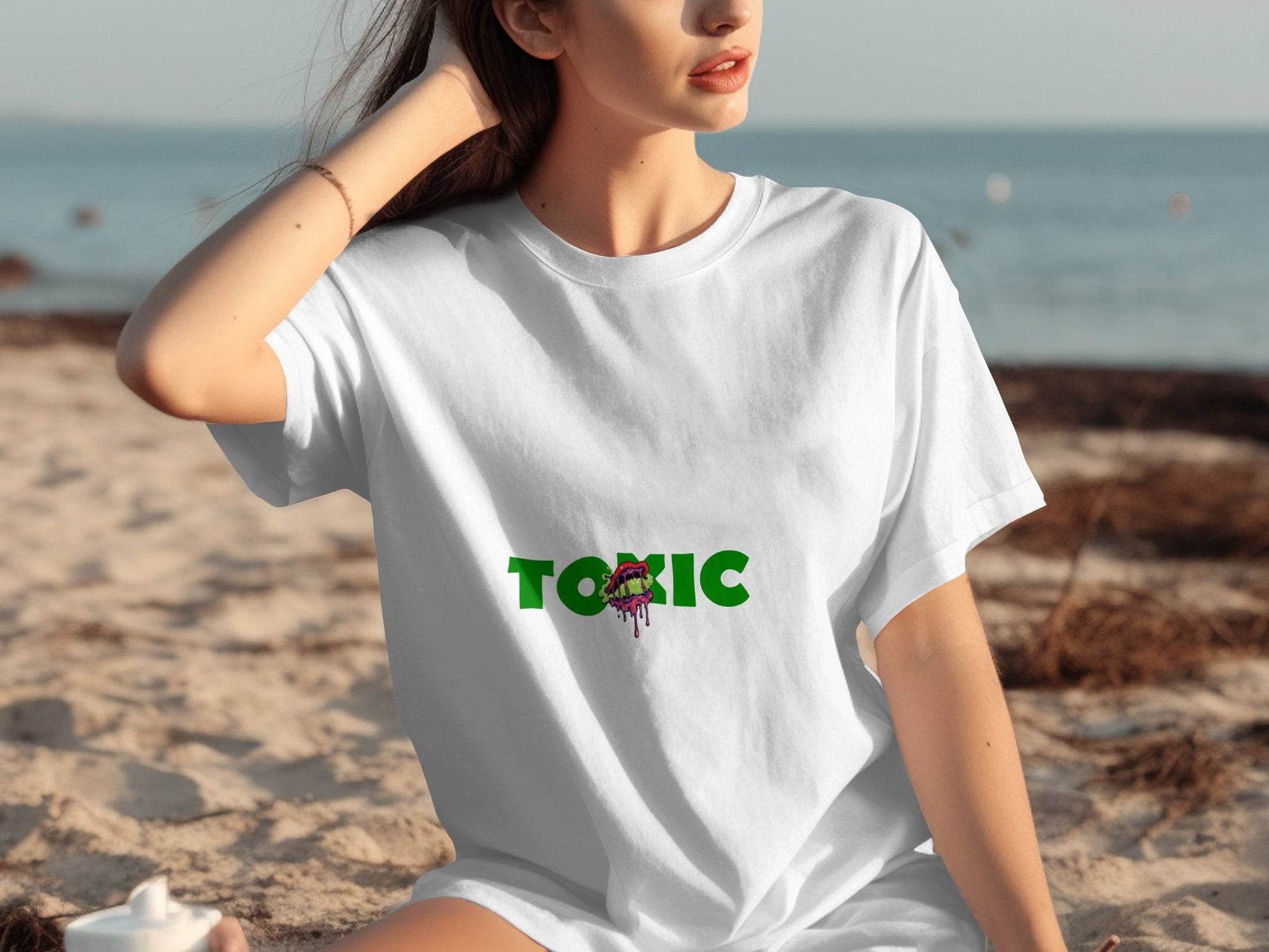 Toxic Lips Drips Creative Design T-Shirt - Design & Vybe