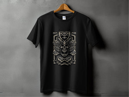 Samurai Warrior Skull Art Design T-Shirt - Design & Vybe