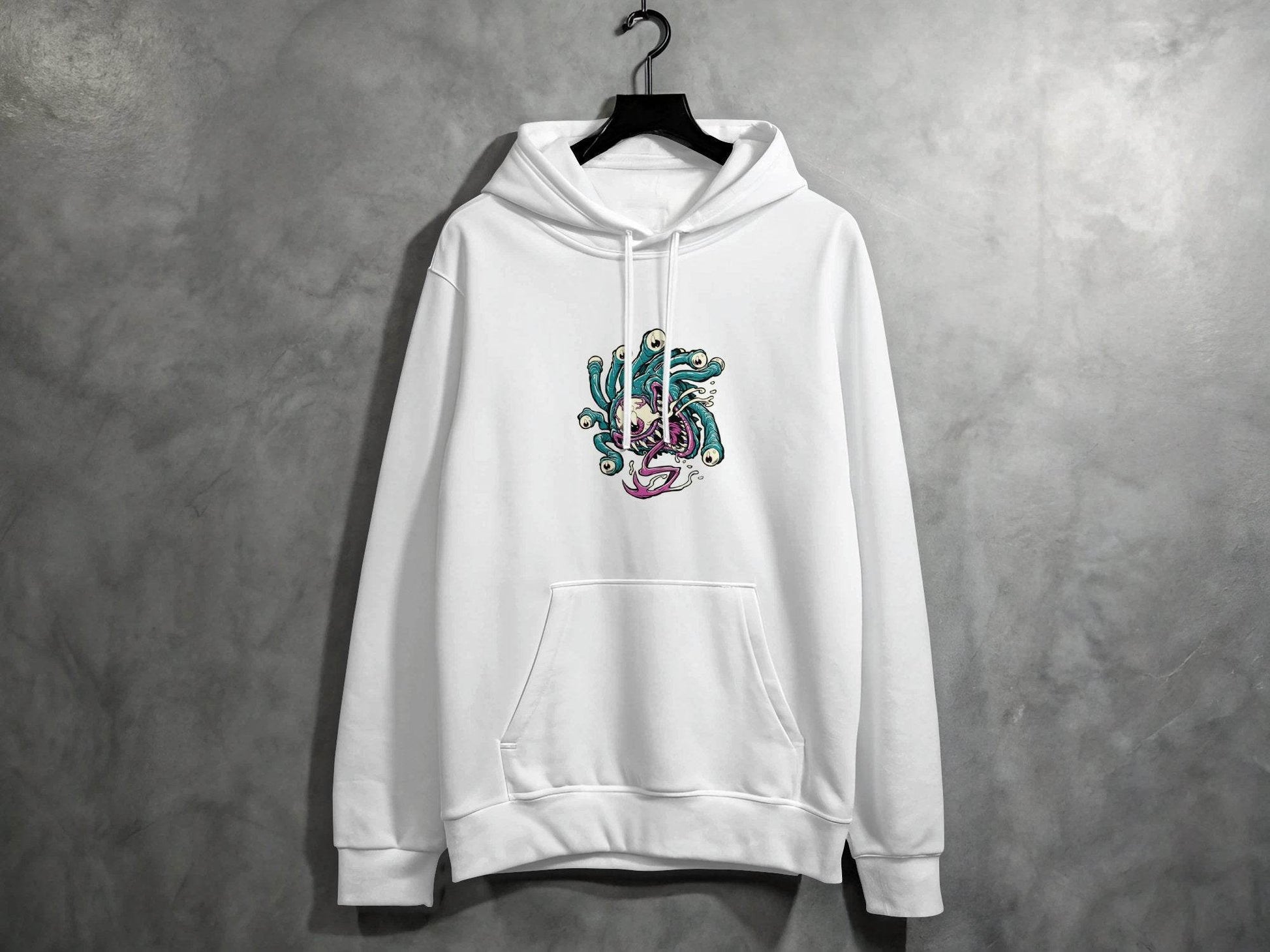 Eye Monster Colorful Fantasy Illustration Graphic Hoodie - Design & Vybe