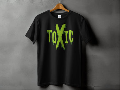 Unique Graphic Toxic Green Dripping Graffiti Text Design T-shirt - Design & Vybe