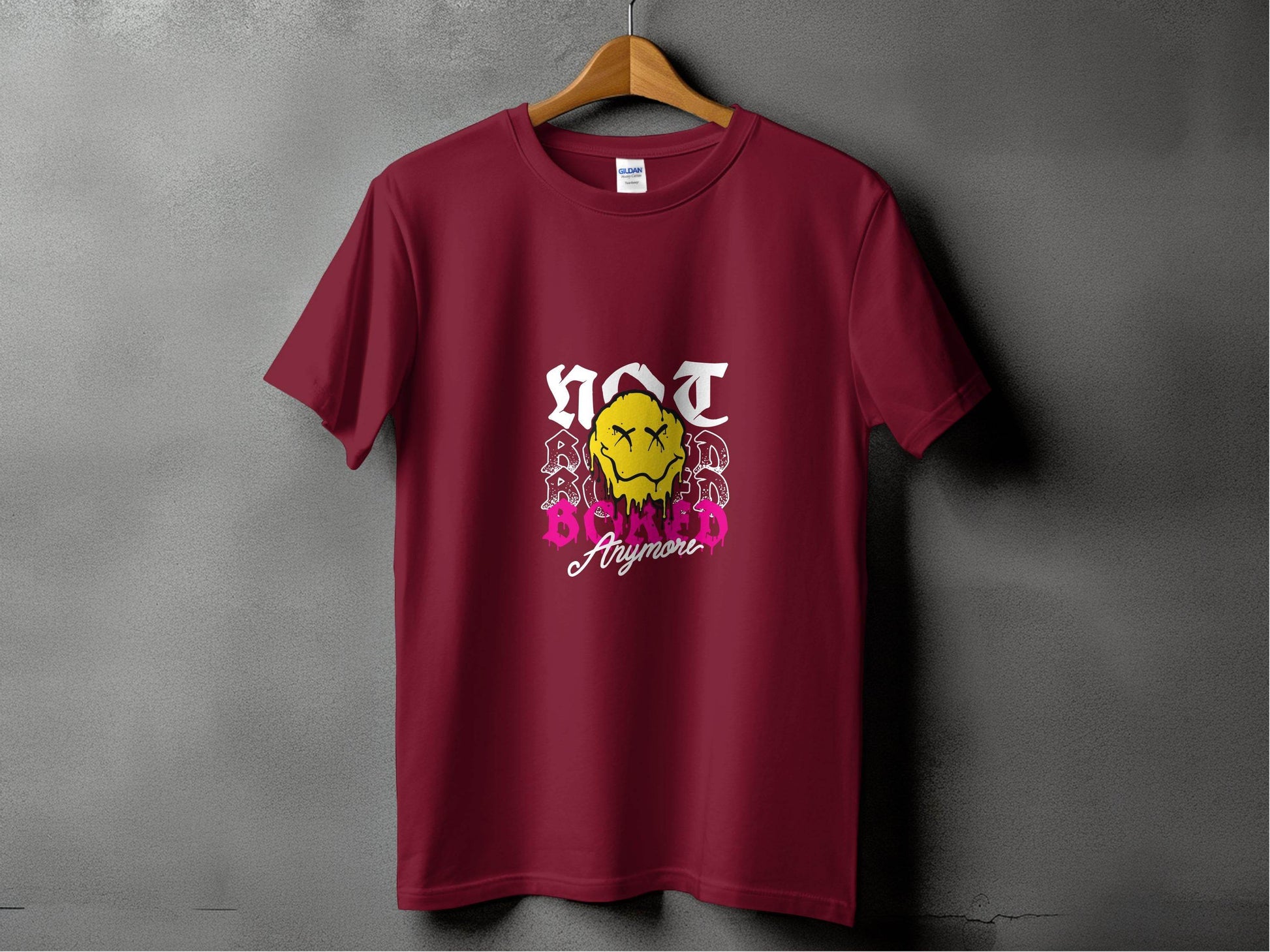 Melting Face Smiley Bored Expression Graphic T-Shirt - Design & Vybe