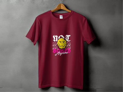 Melting Face Smiley Bored Expression Graphic T-Shirt - Design & Vybe