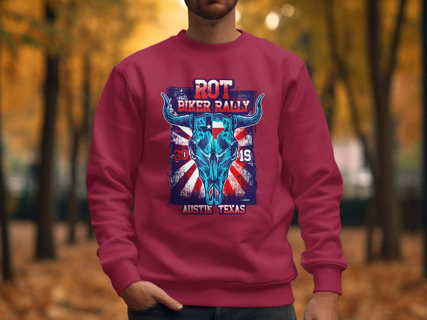 ROT Biker Rally Austin Texas 2019 Sweater - Design & Vybe