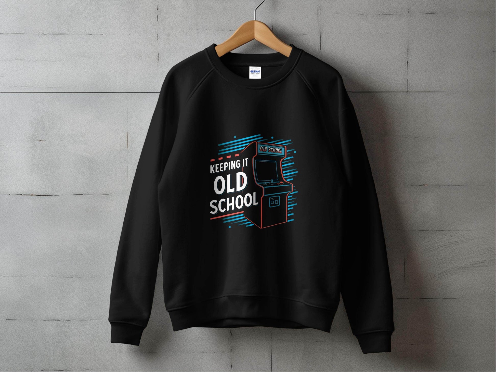 Keeping It Old School Vintage Arcade Game Machine Sweater - Design & Vybe