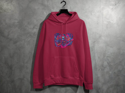 Masked Horror with Axes Abstract Graphics Cool Hoodie - Design & Vybe