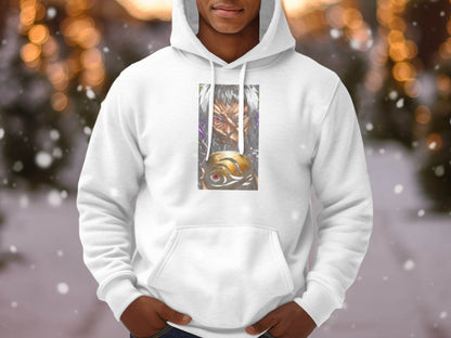 Crying Man Golden Sphere Graphic Novel Inspired Art Hoodie - Design & Vybe
