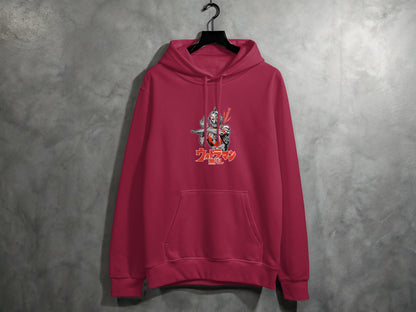 Anime Character Print Pink Hoodie product