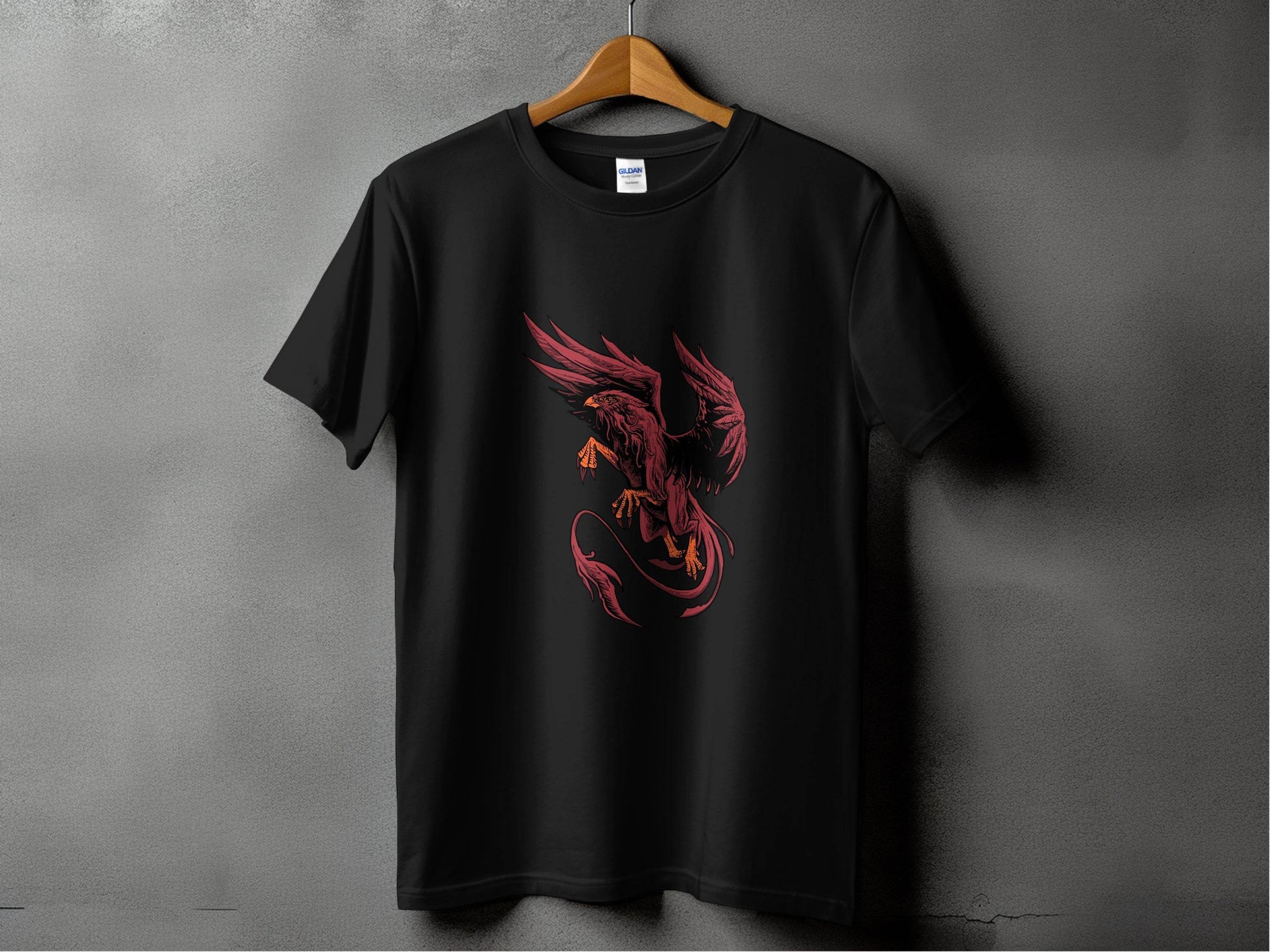Fierce Mythical Creature Art Design Printed T-Shirt - Design & Vybe