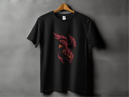 Fierce Mythical Creature Art Design Printed T-Shirt - Design & Vybe