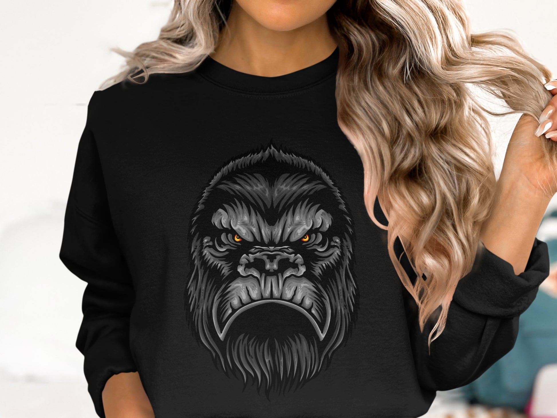 Intense Gorilla Graphic Sweatshirt Bold Style product