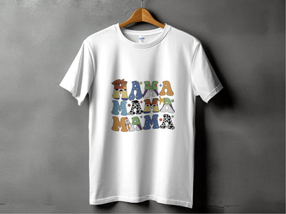 Colorful Mama Letters Cute Family Mama Life T-Shirt - Design & Vybe