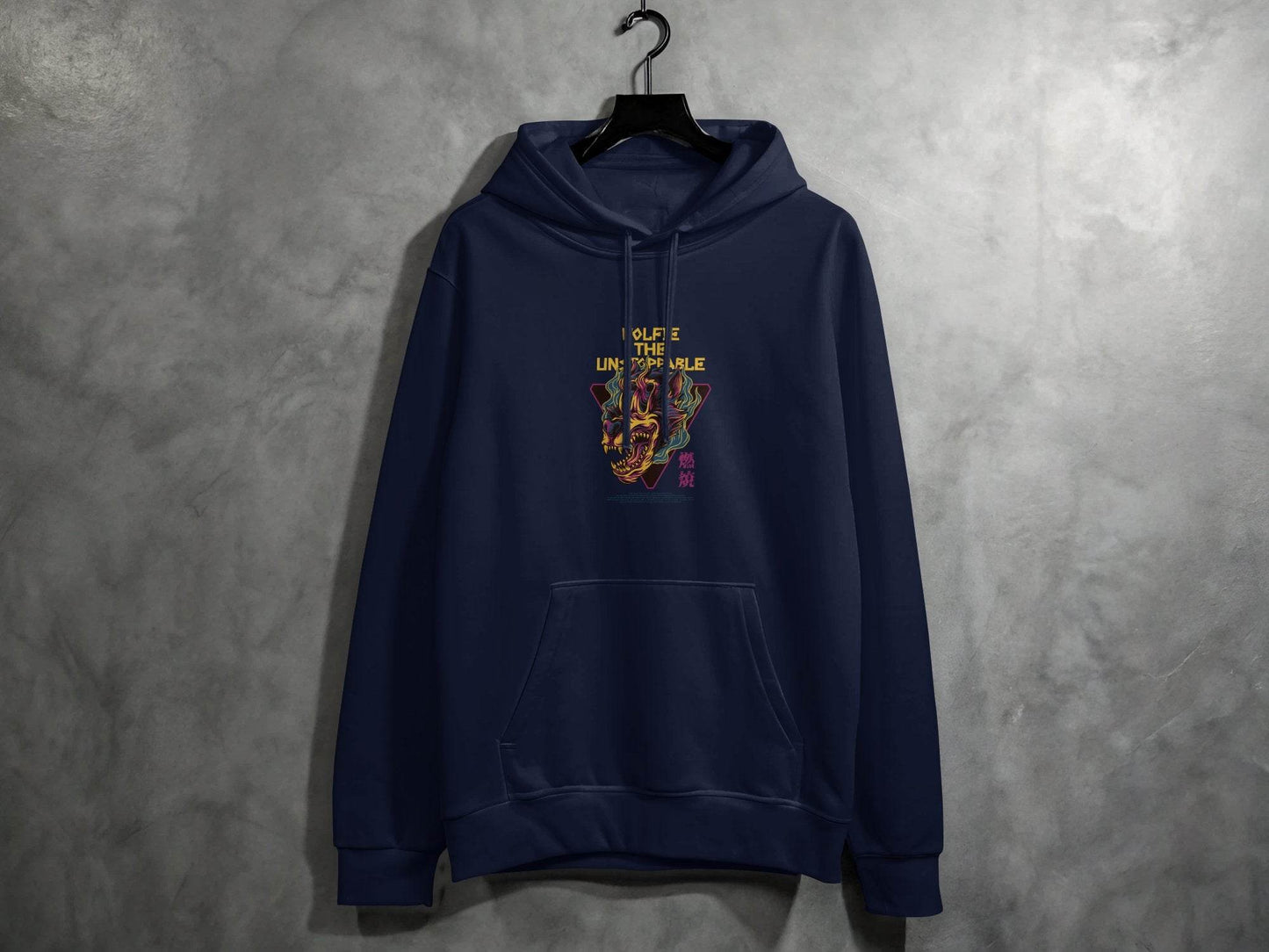 Wolfie The Unstoppable Graphic Design Cool Hoodie - Design & Vybe