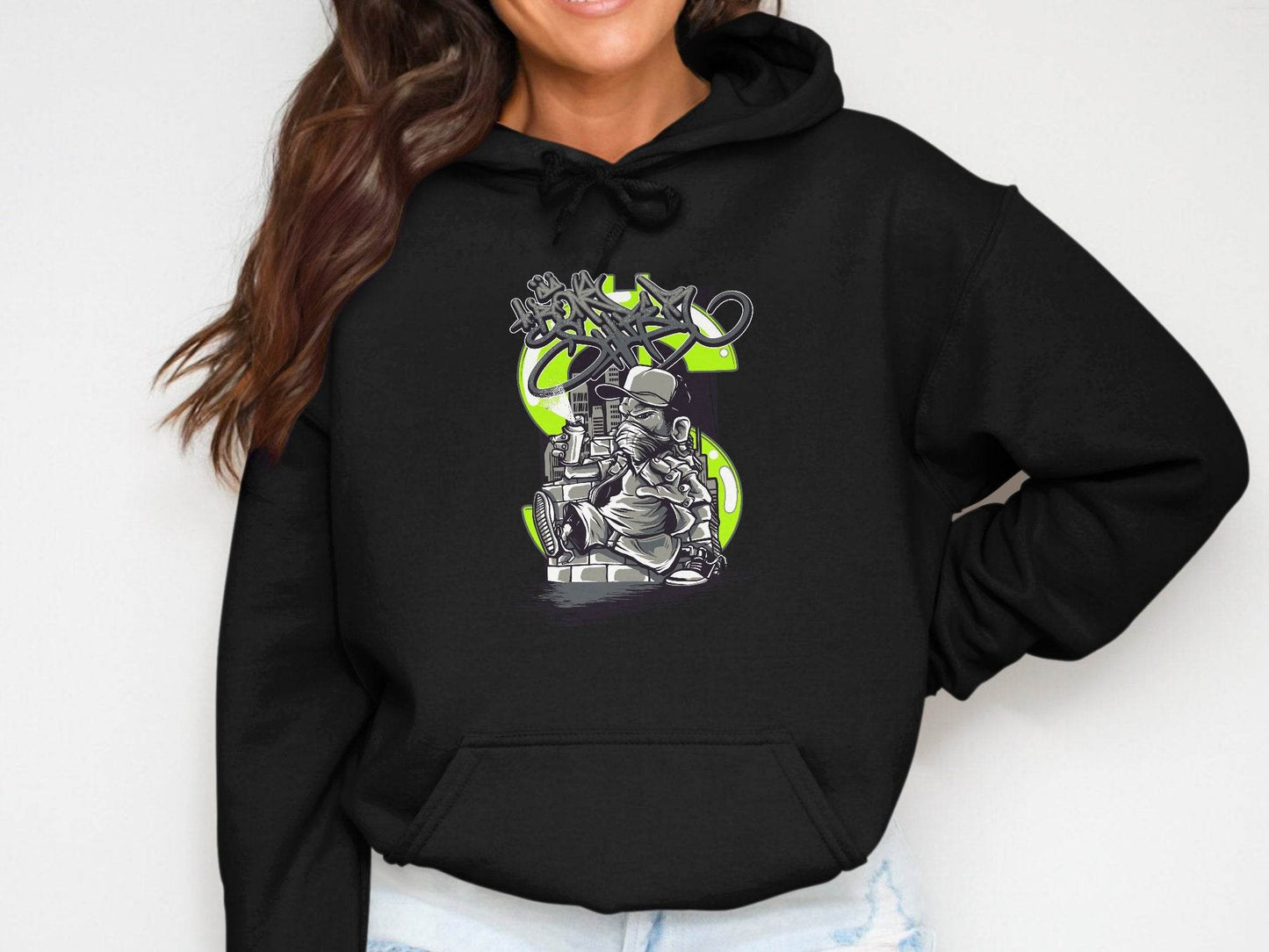 Urban Street Art Graffiti Character Design Printed Hoodie - Design & Vybe