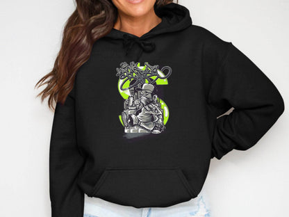 Urban Street Art Graffiti Character Design Printed Hoodie - Design & Vybe