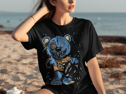 Funky Cartoon Bear Graphic T-Shirt - Design & Vybe