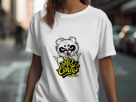 No Limits with Cool Panda Low N Slow Graphic T-Shirt - Design & Vybe