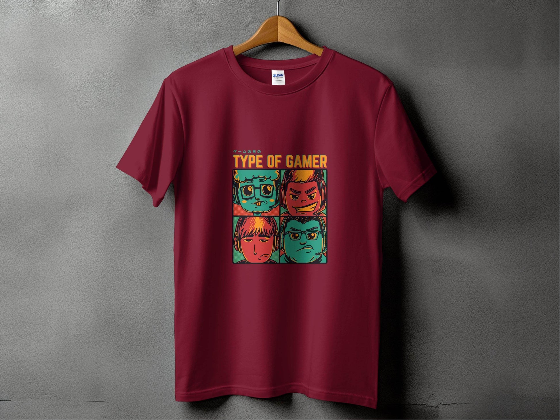 Type Of Gamer Video Gaming Four Styles Illustration T-Shirt - Design & Vybe
