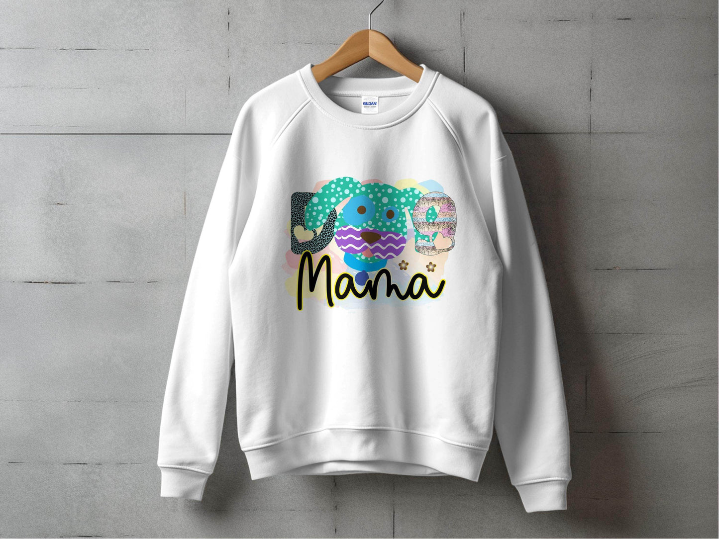 Dog Mama Colorful Graphic Design Great Gift Idea Sweater - Design & Vybe