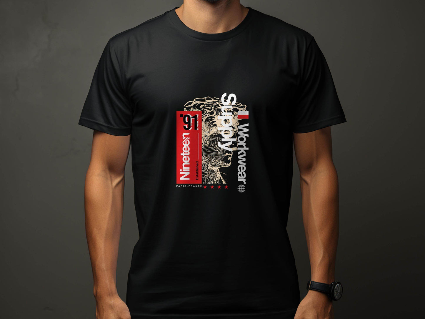 Nineteen Ninety One Paris Prance Worldly Solutions T-Shirt - Design & Vybe