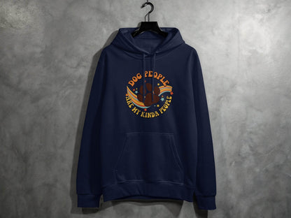 Dog People Are My Kinda People Retro Style Dog Paw Hoodie - Design & Vybe