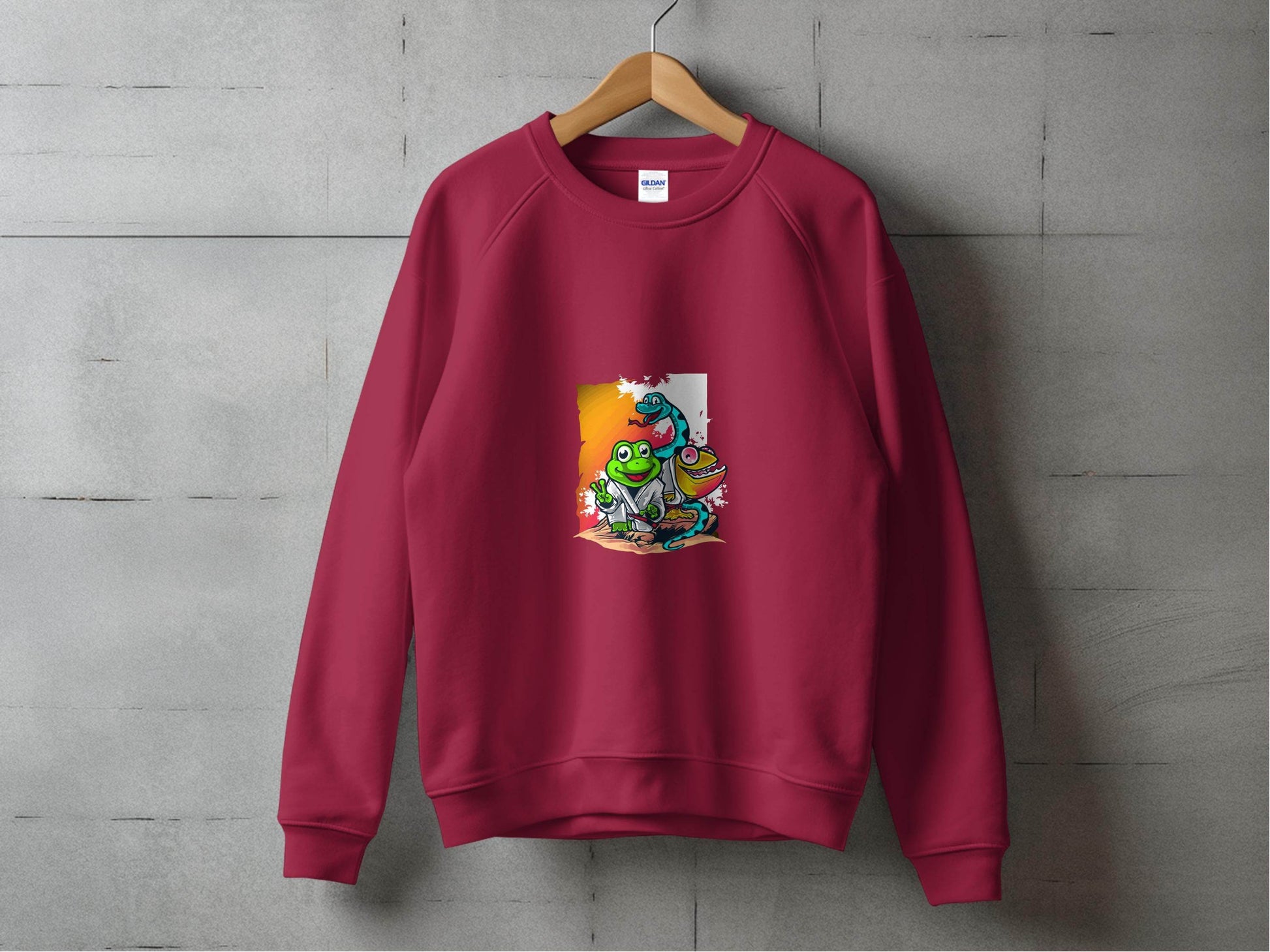 Animals in a Dojo Fighting Styles Illustration Sweater - Design & Vybe