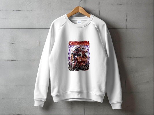 Chainsaw Man Intense Battle Graphic Anime Inspired Sweater - Design & Vybe