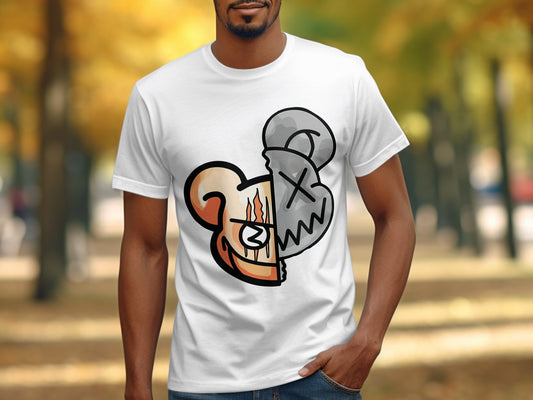 Unique Graphic Bear Cartoon Face T-Shirt product type
