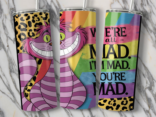 Colorful Cheshire Cat Quote Marble Background product type