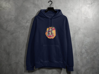 Burning Undead Creature in Flames Graphic Design Hoodie - Design & Vybe