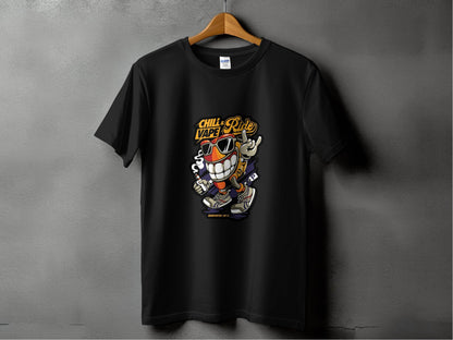 Chill and Vape Ride Fun Cartoon Style T-Shirt - Design & Vybe