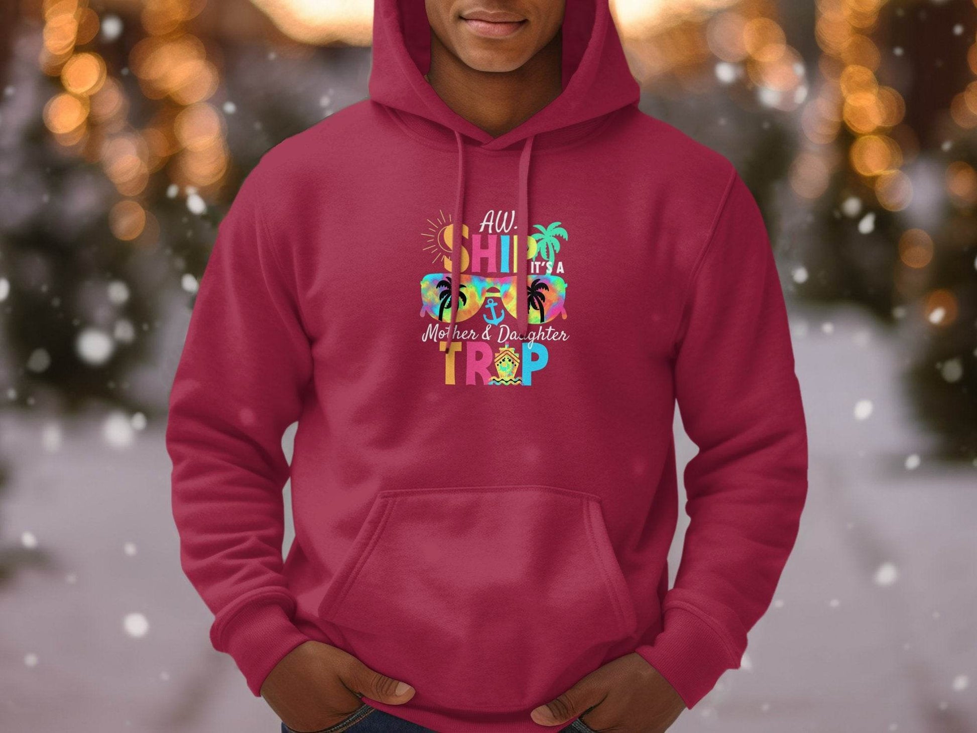 Aw Ship It is a Mother Daughter Trip Design Hoodie - Design & Vybe