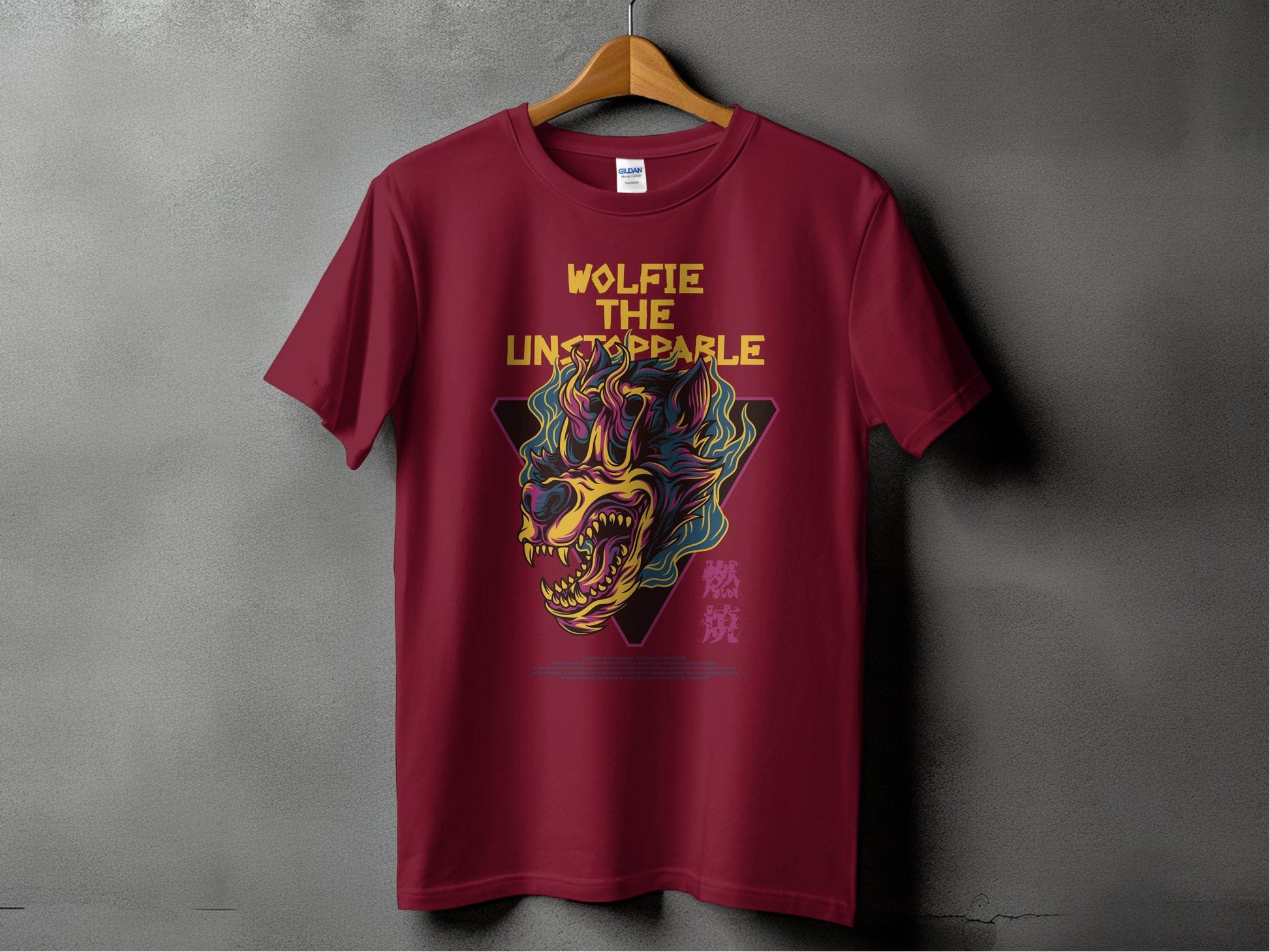 Wolfie The Unstoppable Graphic Design Cool T-Shirt - Design & Vybe